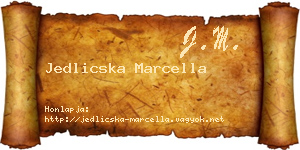 Jedlicska Marcella névjegykártya